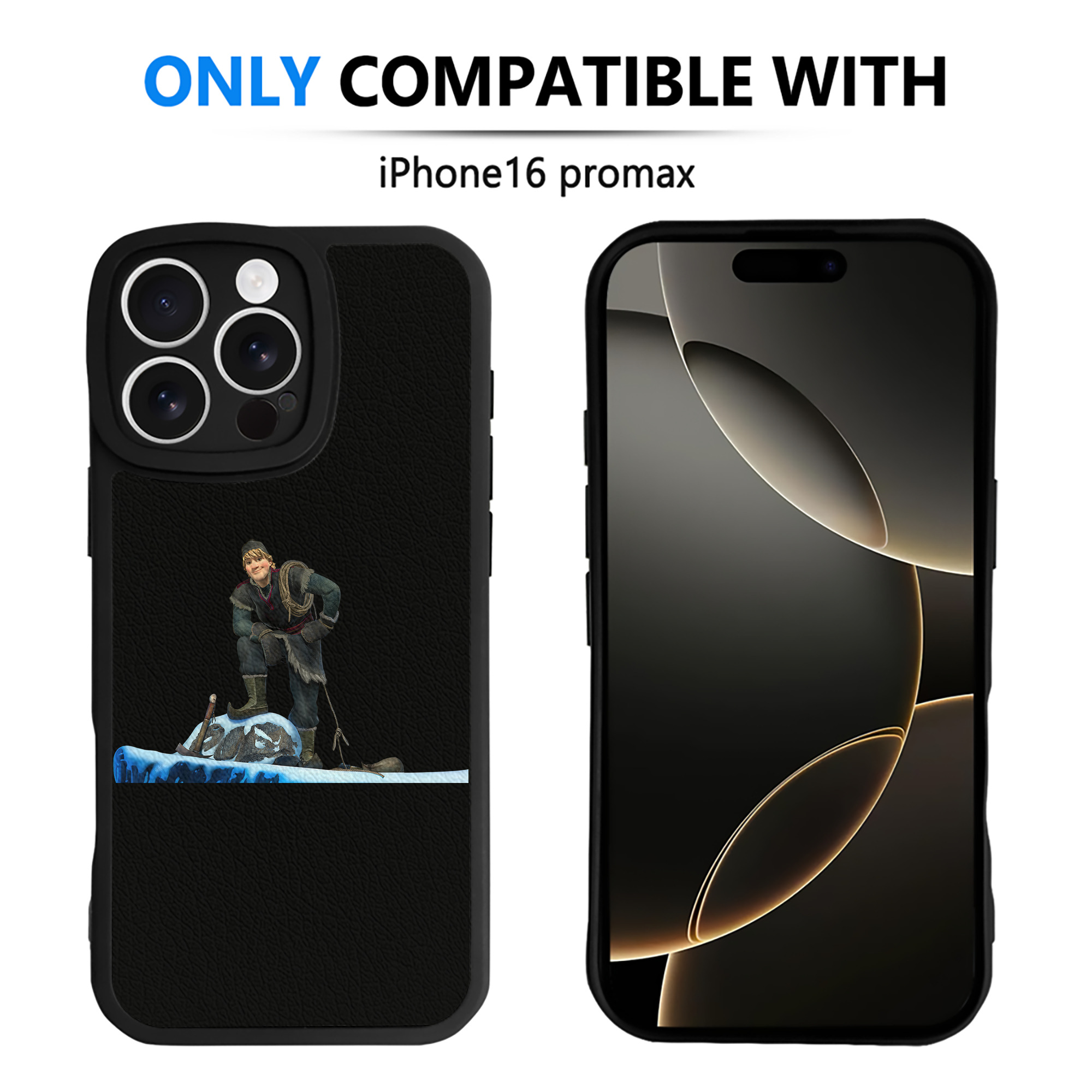 （画像用） アナと雪の女王 アンナ エルサ Frozen Anna Elsa 【iPhone 16シリーズ対応】シリコンスマホケース（レザー調） 材質：シリコン